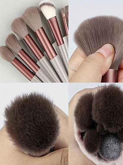 13 grey powder rose gold makeup brush set soft hair eye shadow brush loose powder brush powder blusher brush concealer brush