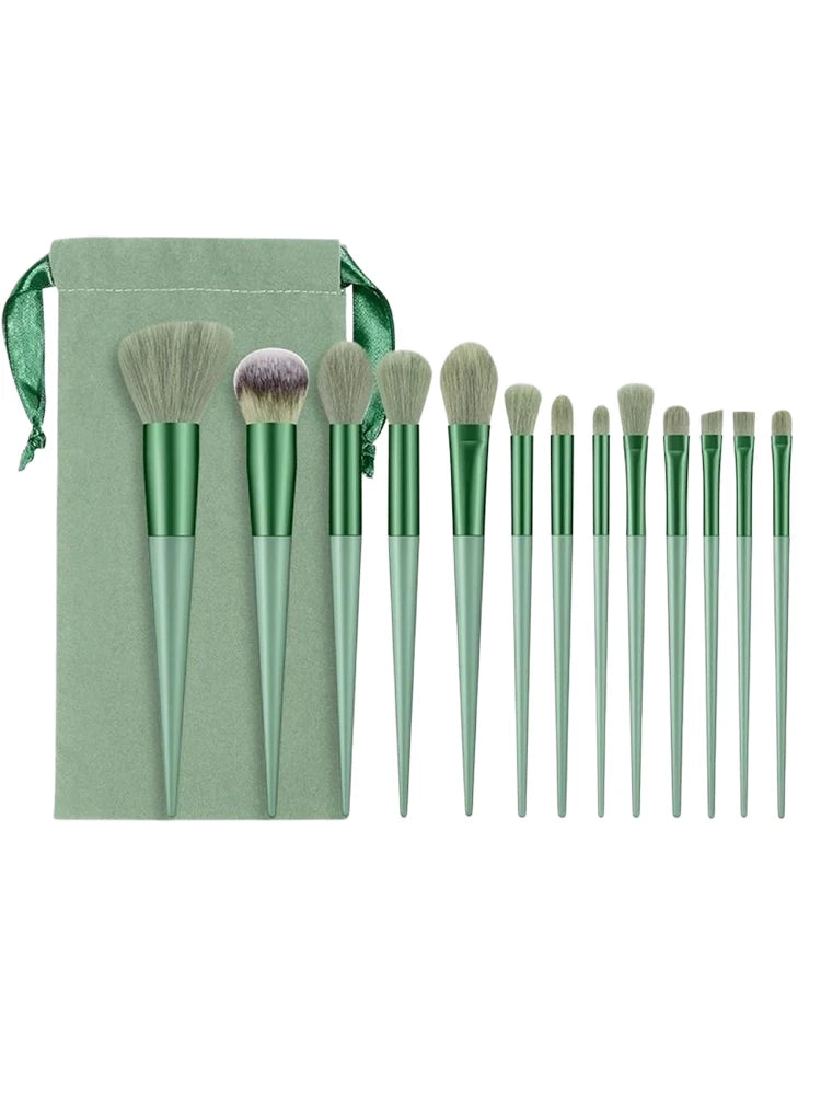 13 grey powder rose gold makeup brush set soft hair eye shadow brush loose powder brush powder blusher brush concealer brush