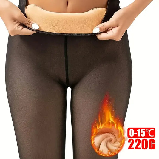 Thermal Stockings Women Fleece Lined Tights Warm Winter High Waist Sexy Pantyhose Thermal Legging Tights Women